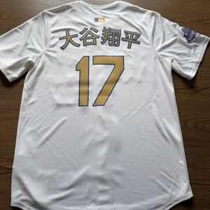 Los Angeles Dodgers Shohei Ohtani Nike White Gold Kanji Limited Jersey Sz M
